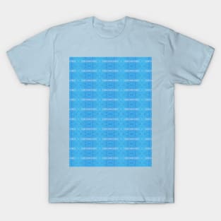 Ice Blue Pattern T-Shirt